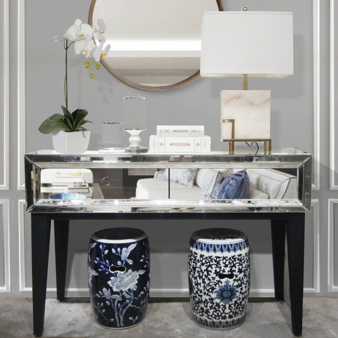 SHOP THE LOOK . MODERN LUXURY CONSOLE TABLE DECOR