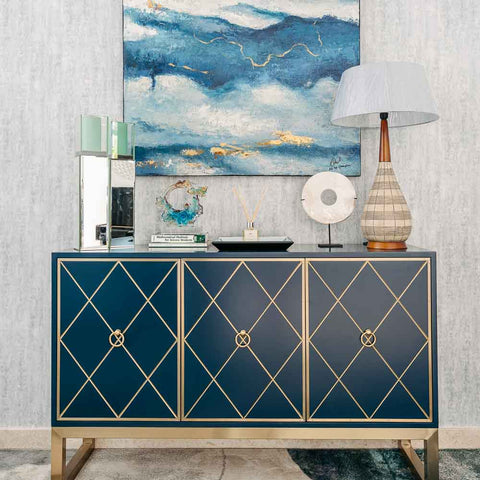 Modern Art Deco Space expertly styled by Arete Culture