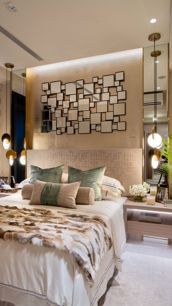 Shop the Look: Design a Modern Master Suite with the Geometric Paradox Mirror