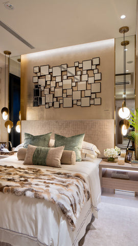 Shop the Look: Design a Modern Master Suite with the Geometric Paradox Mirror