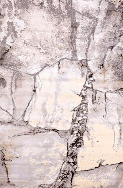 White luxury silky rug in earthy neutral colour palette. Made in Turkey.