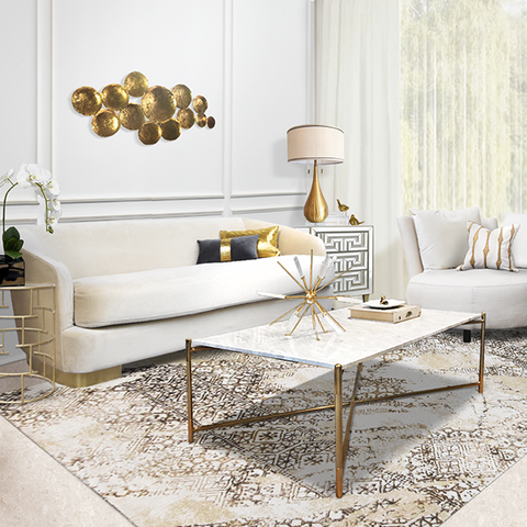 SHOP THE LOOK . MODERN LUXURY IN WHITE &amp; GOLD