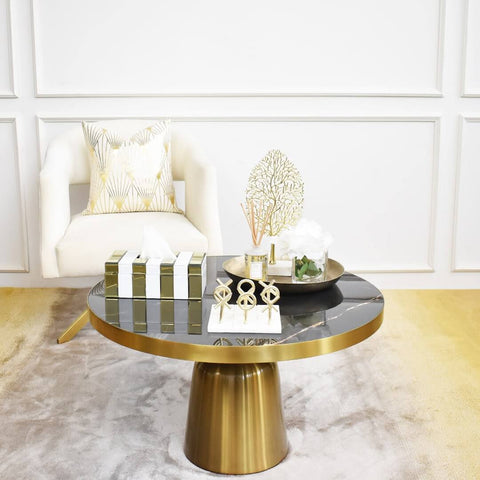 SHOP THE LOOK . MODERN LUXURIOUS COFFEE TABLE NOOK
