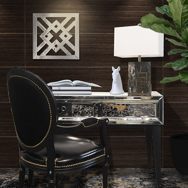 BLACK OPULENCE CONSOLE WRITING TABLE