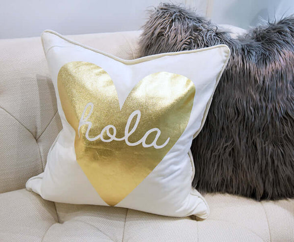 Gold Heart Cushion from Christmas Luxe Collection 2017.
