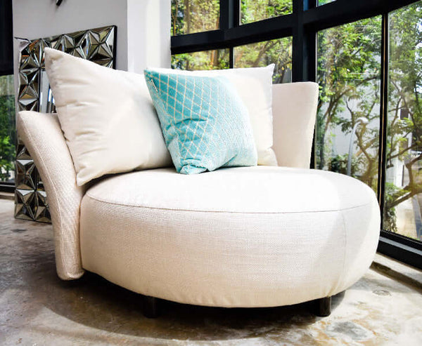 Florence Broadhurst Cushion on Paramour sofa.