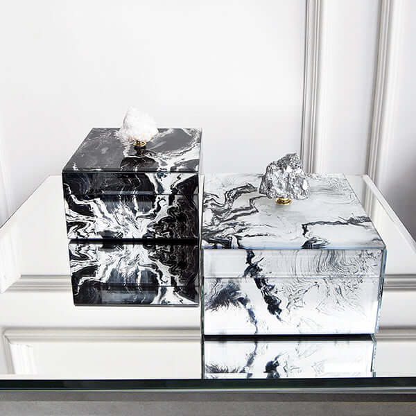 Jewellery boxes, square petite easy to store and display.