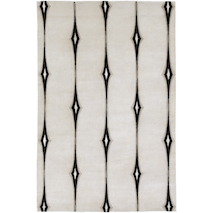 This beautiful rug features reflective colors hand-knotted together to complete its diamond geometric pattern. Made with traditional craftsmanship.