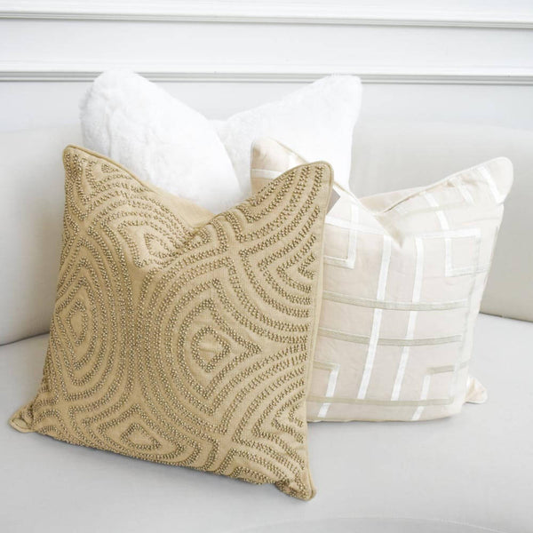 Candice Olson Skinny Dip Cushion, Tan Beige