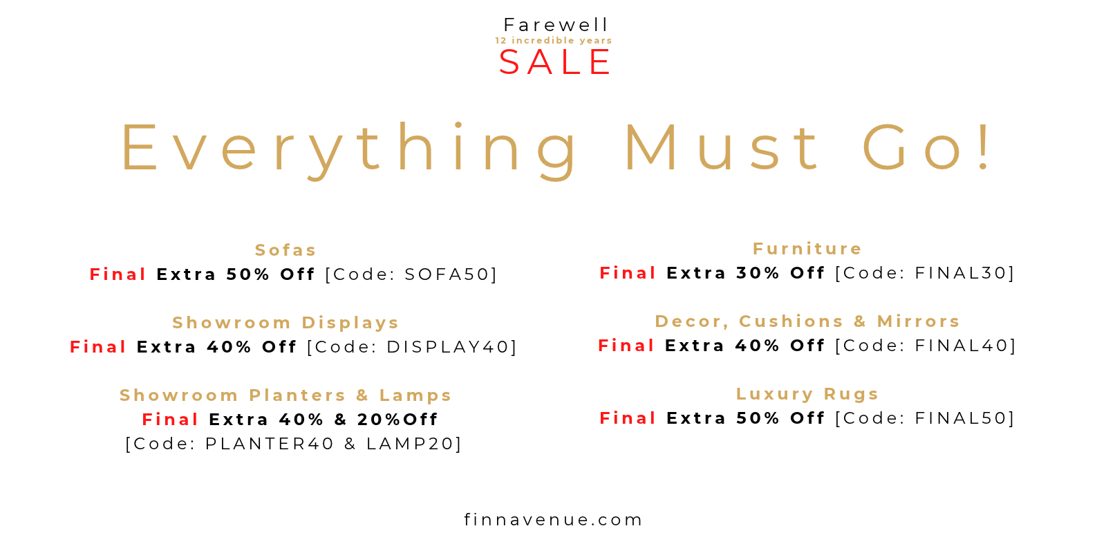 Finn Avenue promotional web banner announcing 