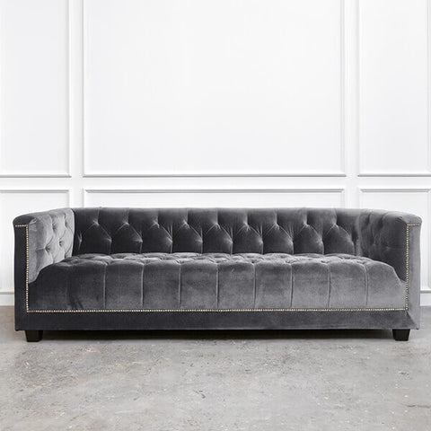 Modern Chesterfield Sofa, 3-seater, longer and wider seating space for spacious living room.