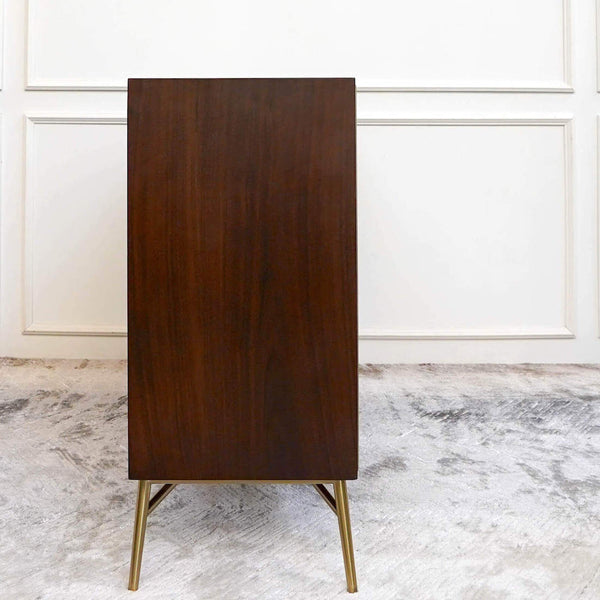 Side view of the Elize 3 door slim cabinet.