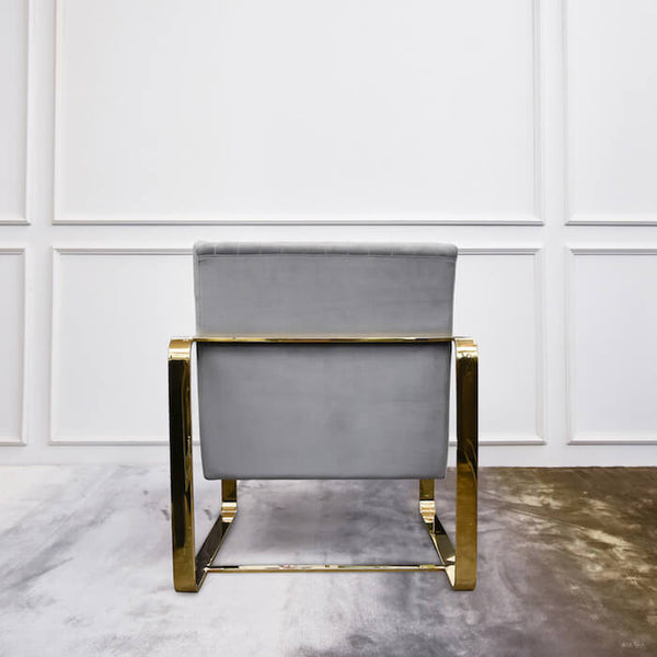 Emilie Modern Gold Armchair