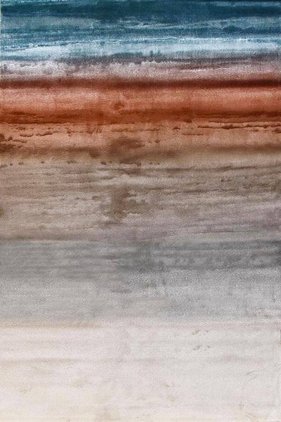 Full view of Evka Sky Luxury Rug.