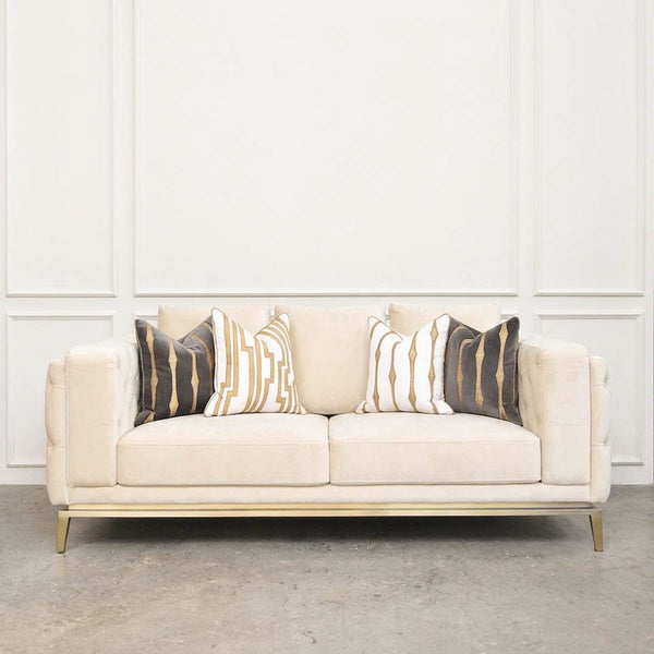 Sofa Fitzgerald Chesterfield, 3 Tempat Duduk Tambah
