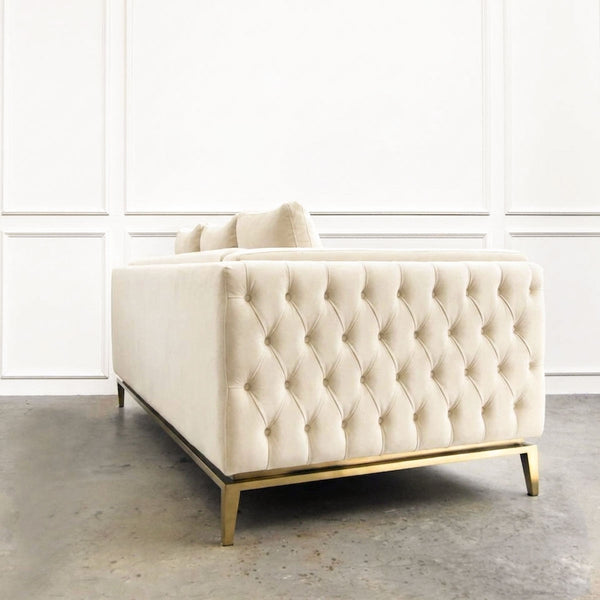 Sofa Fitzgerald Chesterfield, 3 Tempat Duduk Tambah