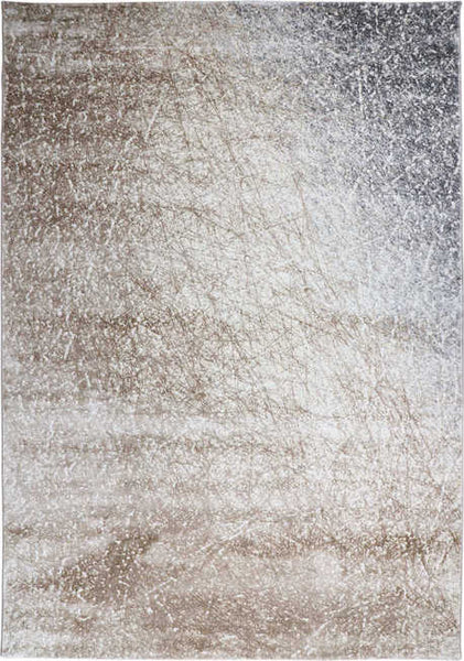 Full view of Gaspard Neutral Art Rug.