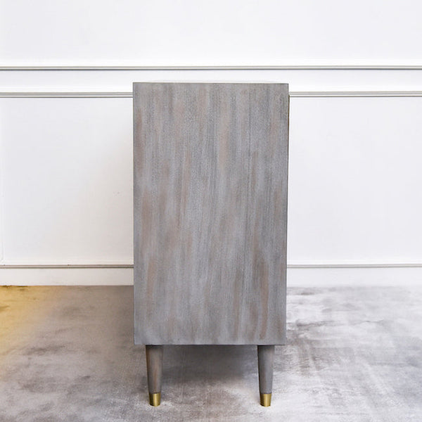 Side view of the Jardin Slim Grey Cabinet.