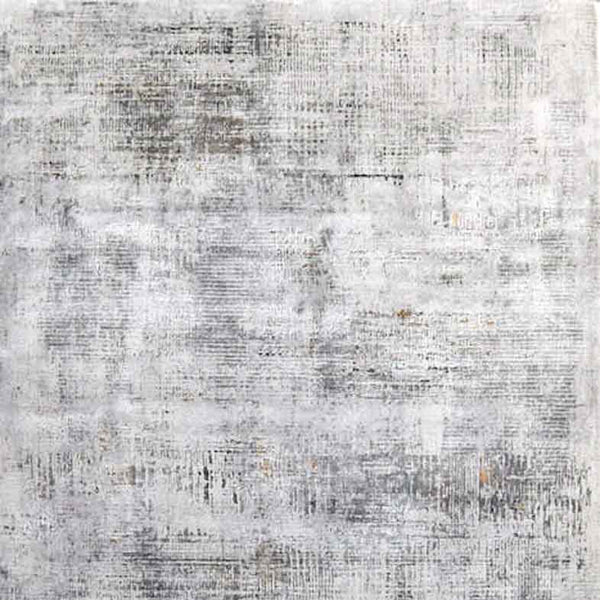 A zoom-in image of the best-selling Levine Luxury Rug made in Turkey, on display at Finn Avenue Furniture Store in Singapore.