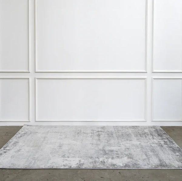 Marcel distressed rug on the floor view.