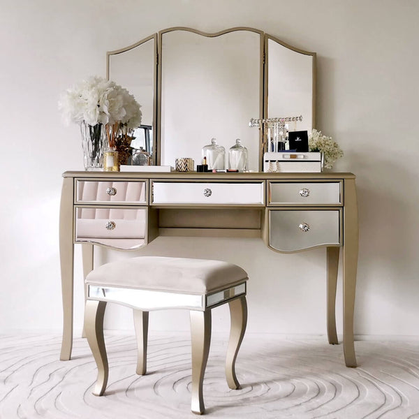 Mirror Console Table Hallway Dressing Table Stool Mirrored Furniture Makeup  Desk