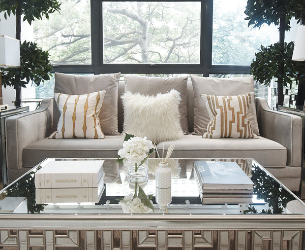 Living room design ideas for condo showroom in Singapore.