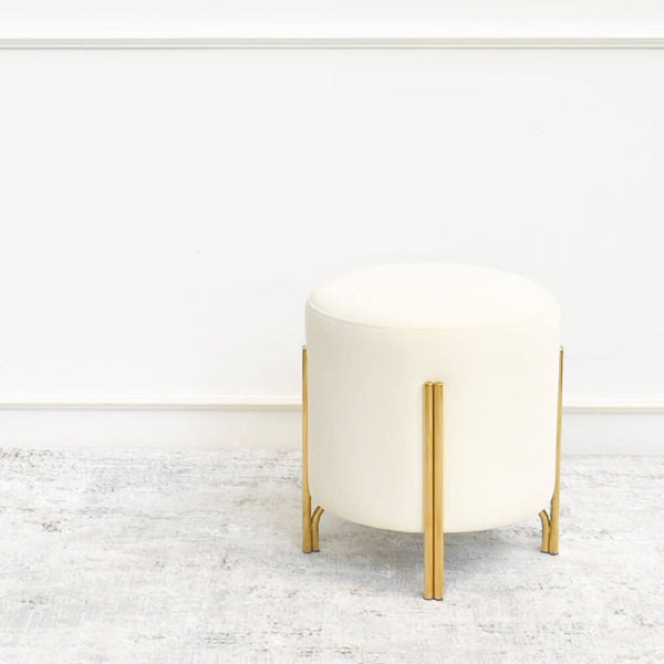 Park Nova Ottoman is an all-purpose gold stool. Small and light, it is made using high quality stanless steel.