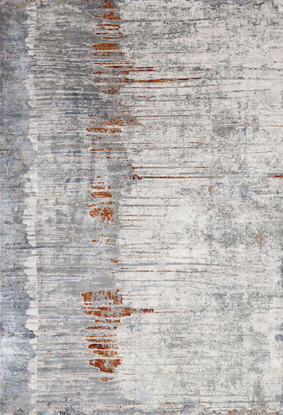 Full view of the Peak Luxury Art Rug, beautiful and artsy rug, adds a vibrant and harmonious look.