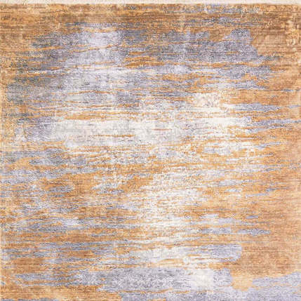 Provence, a silky smooth rug inspired by old Hollywood glamour vibes. Metallic gold shifting hues on rug.