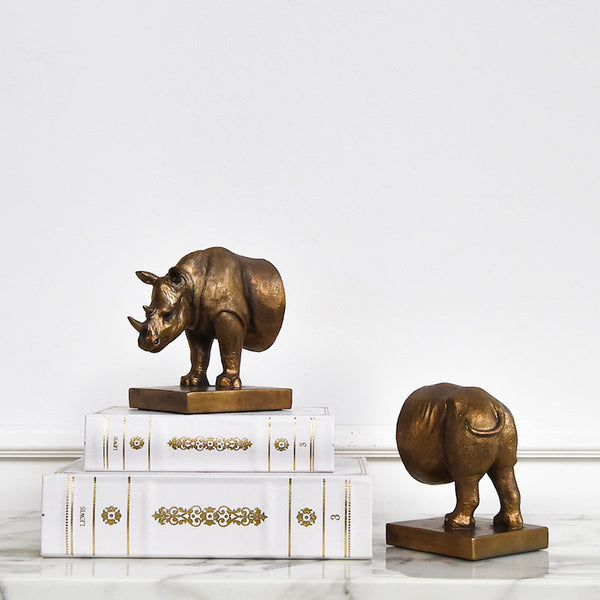 Stack the Langford book box for some depth, bookends that can be doubled up as paper weights.