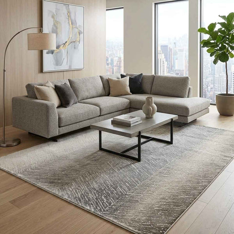 Auger Neutral Rug, in 3 Sizes
