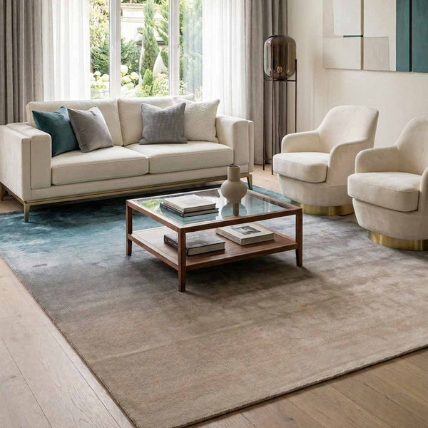Evka Cloud Luxury Rug, Blue Taupe
