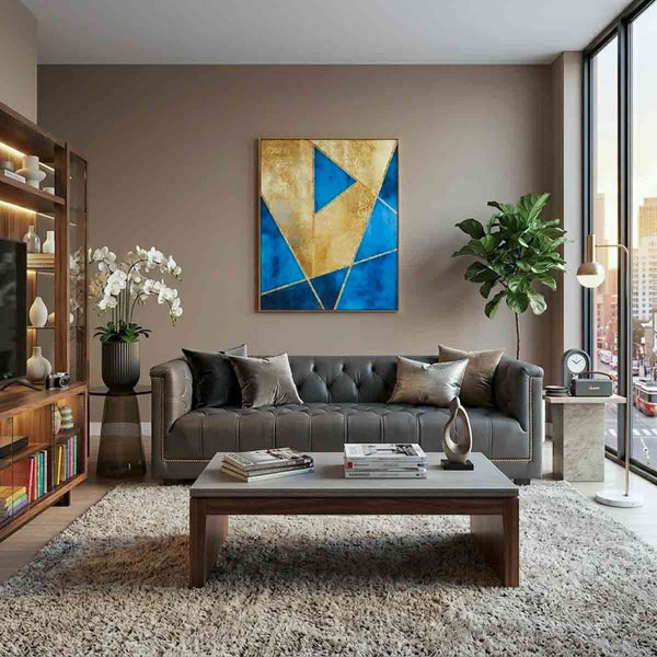 Furst Sofa Chesterfield, 3 Tempat Duduk Tambah, Kulit