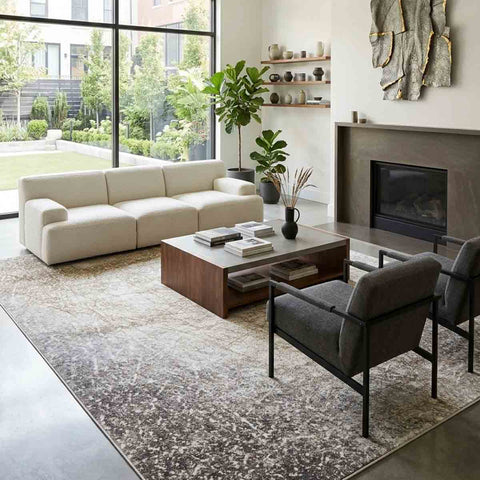 Gaspard Neutral Art Rug