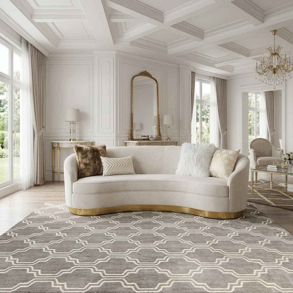 Quinn Geometric Rug, Neutral Hues