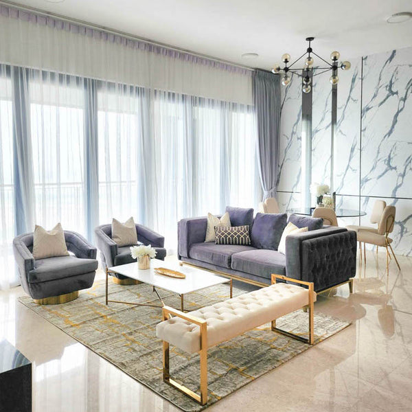 Artus Gold Dining Chair, Champagne