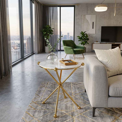 Amber II Marble End Table
