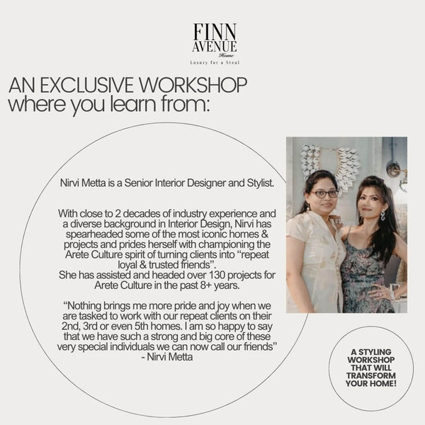 Ticket to Styling Workshop, "TRANSFORM Your HOME in Under 2 Hours!"