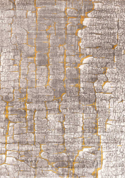 Tallien Gold Grey Luxury Silky Rug on Sale at Finn Avenue Furniture Shop in Singapore.