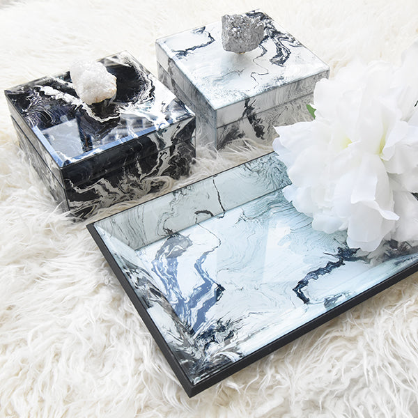 Marble design home accessories collection is displayed at Finn Avenue Furniture & Home Accessories Online Store & Showroom in Singapore.