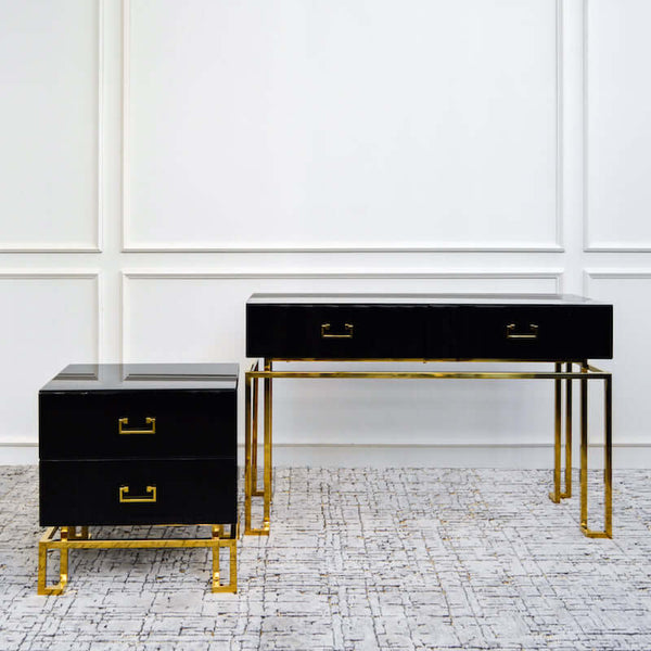 The Thierry Collection, makes a grand entrance in black and gold.