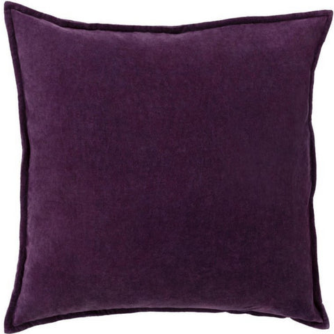 Deep Purple Velvet cushion woven from 100% cotton velvet with down feather filling.