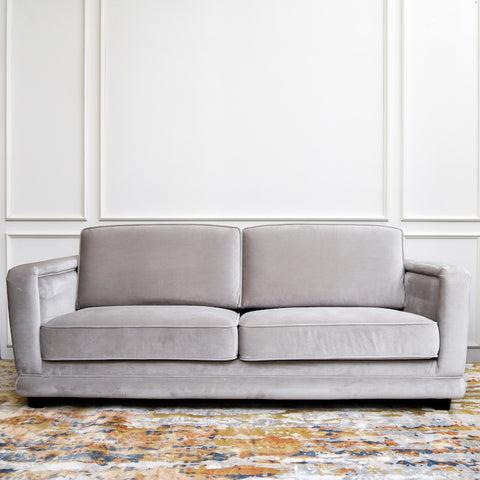 Sofa Adaliz upholsteri tersuai, 3-tempat duduk-tambah