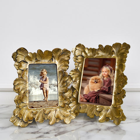Ana Duchess photo frame in 2 sizes, Rustic gold finish.