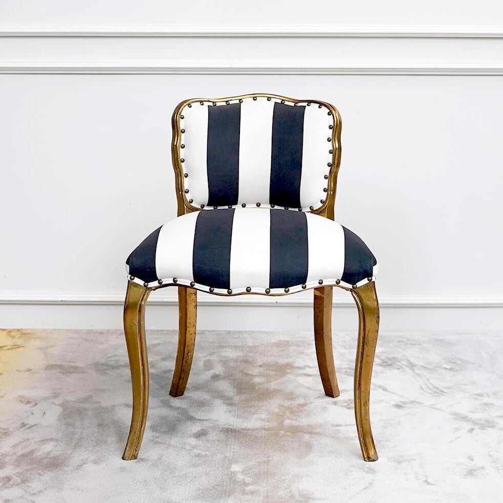 Arte Gala Striped Accent Chair, Black White – Finn Avenue