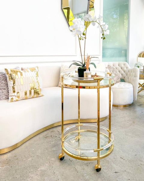 Atelier Round Trolley, Scandalously stylish with a hint of mid century glamour.