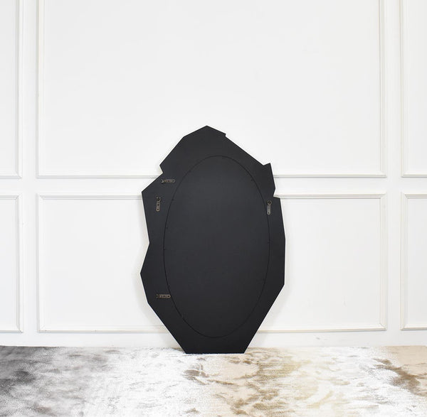 Full back view of Luxury mirror. Hooks at the back of the mirror for easy hanging. 