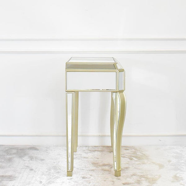 Side view of beautifully hand-crafted centre-piece creates the dream decorative vanity area you have always wanted.