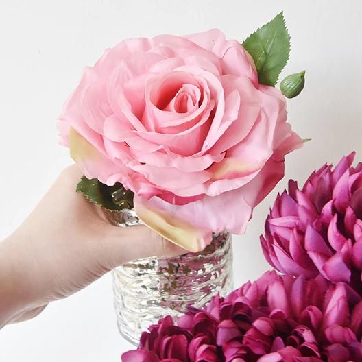 Decorative Rose Flower, Pink Perpetue.