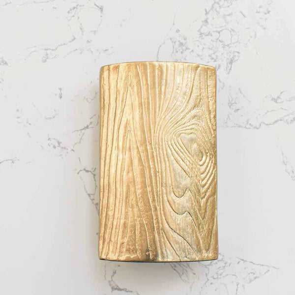 Small Georg timber aluminium vase.